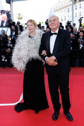 Sandra Hüller, Hanns Zischler Descente des marches du film Fatherland lors du 79ème Festival International du Film de Cannes, le 14 mai 2026 Jacovides Moreau Bestimage People leaving the red carpet for Fatherland at the 79th Cannes International Film Festival on May 14, 2026 Cannes France  Copyright: xJACOVIDES-MOREAUx xBESTIMAGExJACOVIDES-MOREAUx xBESTIMAGEx