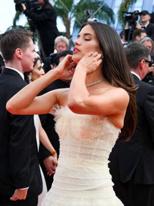 IPA84690724 - Cannes, 79th Cannes Film Festival 2026, evening 3 - red carpet of Fatherland. In the photo Sara Sampaio  Copyright: xManuelexMangiarottix xPoolxPhotoxEventsx07x 84690724
