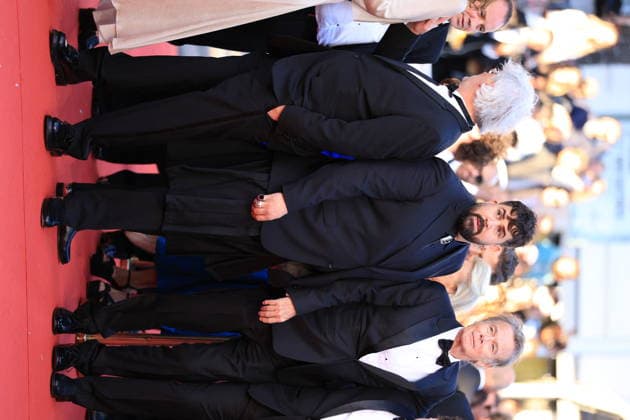 Cannes - Histoires Paralleles (Parallel Tales) Red Carpet Artus Solaro and Franck Dubosc at the Histoires Paralleles (Parallel Tales) screening red carpet during the 79th annual Cannes Film Festival at Palais des Festivals on May 14, 2026 in Cannes, France. Photo by Jerome Domine ABACAPRESS.COM Cannes France  Copyright: xDominexJerome ABACAx