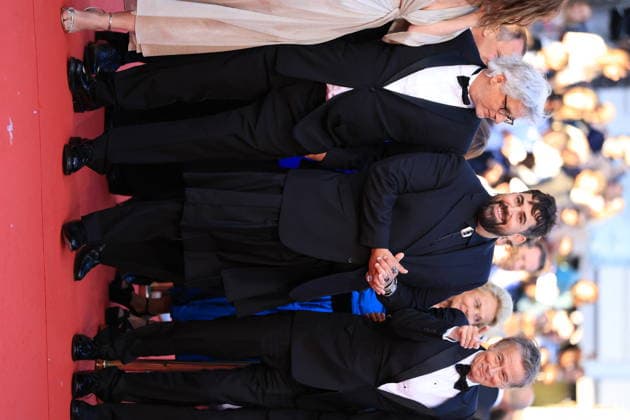 Cannes - Histoires Paralleles (Parallel Tales) Red Carpet Artus Solaro and Franck Dubosc at the Histoires Paralleles (Parallel Tales) screening red carpet during the 79th annual Cannes Film Festival at Palais des Festivals on May 14, 2026 in Cannes, France. Photo by Jerome Domine ABACAPRESS.COM Cannes France  Copyright: xDominexJerome ABACAx