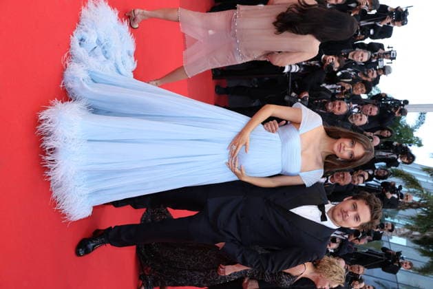 Cannes - Histoires Paralleles (Parallel Tales) Red Carpet Pregnant Barbara Palvin and Dylan Sprouse at the Histoires Paralleles (Parallel Tales) screening red carpet during the 79th annual Cannes Film Festival at Palais des Festivals on May 14, 2026 in Cannes, France. Photo by Jerome Domine ABACAPRESS.COM Cannes France  Copyright: xDominexJerome ABACAx