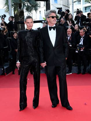 IPA84690568 - Cannes, 79th Cannes Film Festival 2026, evening 3 - red carpet of Fatherland Pictured: PaweÅ‚ Pawlikowski and MaÅ‚gosia Bela  Copyright: xAlbertoxTerenghix xPoolxPhotoxEventsx07x 84690568