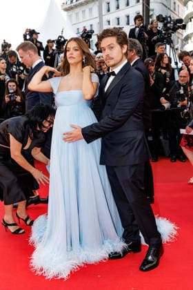 Pregnant Barbara Palvin and her husband Dylan Sprouse Walk up the steps for Parallel tales at the 79th Cannes International Film Festival on May 14, 2026 Jacovides Moreau Bestimage Red carpet for Parallel tales at the 79th Cannes International Film Festival on May 14, 2026 Cannes France  Copyright: xJACOVIDES-MOREAUx xBESTIMAGExJACOVIDES-MOREAUx xBESTIMAGEx