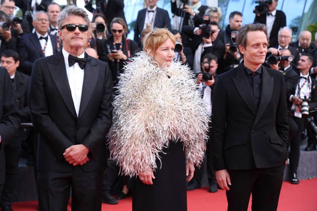 Pawel Pawlikowski, Sandra Hüller and August Diehl at the premiere of the feature film Fatherland at the Festival de Cannes 2026 79 Cannes International Film Festival at the Palais des Festivals Cannes, 14 05 206 Foto:xD.xBedrosianx xFuturexImagex fatherland_6614
