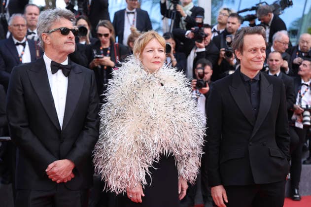 Pawel Pawlikowski, Sandra Hüller and August Diehl at the premiere of the feature film Fatherland at the Festival de Cannes 2026 79 Cannes International Film Festival at the Palais des Festivals Cannes, 14 05 206 Foto:xD.xBedrosianx xFuturexImagex fatherland_6615