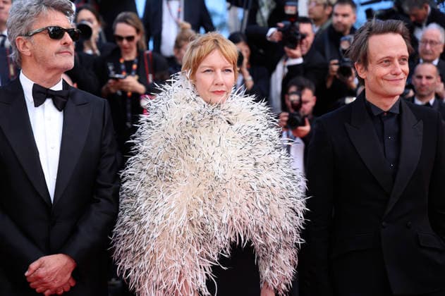 Pawel Pawlikowski, Sandra Hüller and August Diehl at the premiere of the feature film Fatherland at the Festival de Cannes 2026 79 Cannes International Film Festival at the Palais des Festivals Cannes, 14 05 206 Foto:xD.xBedrosianx xFuturexImagex fatherland_6616