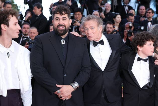 Cannes - Histoires Paralleles (Parallel Tales) Red Carpet Artus Solaro and Franck Dubosc at the Histoires Paralleles (Parallel Tales) screening red carpet during the 79th annual Cannes Film Festival at Palais des Festivals on May 14, 2026 in Cannes, France. Photo by Jerome Domine ABACAPRESS.COM Cannes France  Copyright: xDominexJerome ABACAx
