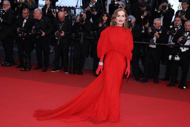 Cannes - Histoires Paralleles (Parallel Tales) Red Carpet Isabelle Huppert at the Histoires Paralleles (Parallel Tales) screening red carpet during the 79th annual Cannes Film Festival at Palais des Festivals on May 14, 2026 in Cannes, France. Photo by Jerome Domine ABACAPRESS.COM Cannes France  Copyright: xDominexJerome ABACAx