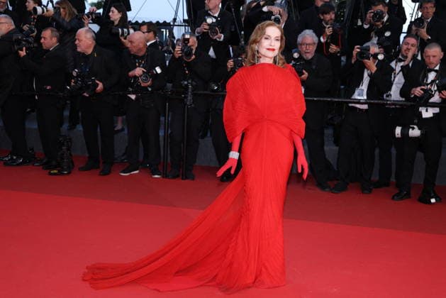 Cannes - Histoires Paralleles (Parallel Tales) Red Carpet Isabelle Huppert at the Histoires Paralleles (Parallel Tales) screening red carpet during the 79th annual Cannes Film Festival at Palais des Festivals on May 14, 2026 in Cannes, France. Photo by Jerome Domine ABACAPRESS.COM Cannes France  Copyright: xDominexJerome ABACAx