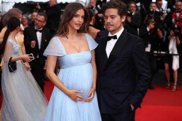 May 14, 2026, Cannes, Cote D azur, France: A pregnant BARBARA PALVIN and her husband DYLAN SPROUSE on the red carpet for the screening of PARALLEL TALES at the 79th Annual Cannes Film Festival at Palais des Festivals in Cannes, France Cannes France - ZUMAc179 20260514_zep_c179_085 Copyright: xMickaelxChavetx