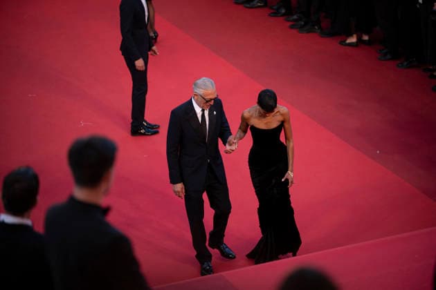 Cannes Histoires Paralleles Red Carpet EB French actor Vincent Cassel and his partner Brazilian model Narah Baptista arrive for the screening of the film Histoires Paralleles (Parallel Tales) at the 79th edition of the Cannes Film Festival in Cannes, southern France on May 14, 2026.Photo by Eliot Blondet ABACAPRESS.COM Cannes France France  Copyright: xBlondetxEliot ABACAx