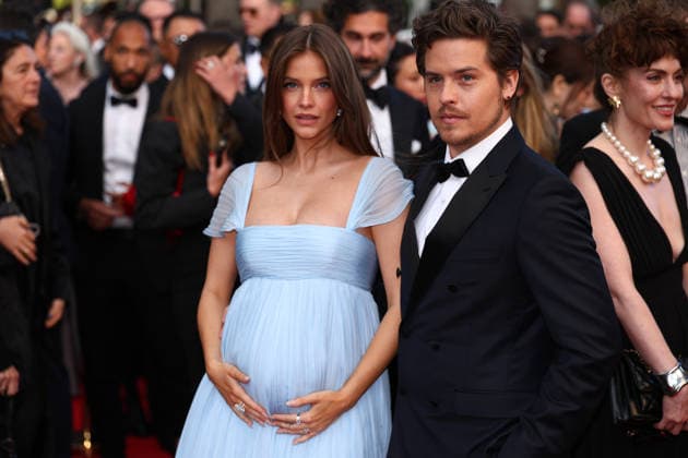 May 14, 2026, Cannes, Cote D azur, France: A pregnant BARBARA PALVIN and her husband DYLAN SPROUSE on the red carpet for the screening of PARALLEL TALES at the 79th Annual Cannes Film Festival at Palais des Festivals in Cannes, France Cannes France - ZUMAc179 20260514_zep_c179_091 Copyright: xMickaelxChavetx