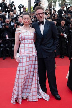Cannes Fatherland Red Carpet LZ Seth Rogen and Lauren Miller Rogen attend the red carpet screening of Fatherland during the 79th Cannes Film Festival in Cannes on May 14, 2026. Photo by Laurent Zabulon ABACAPRESS.COM  Copyright: xZabulonxLaurentx