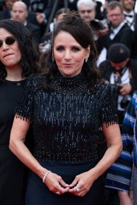 Cannes Fatherland Red Carpet LZ Julia Louis-Dreyfus attends the red carpet screening of Fatherland during the 79th Cannes Film Festival in Cannes on May 14, 2026. Photo by Laurent Zabulon ABACAPRESS.COM Cannes  Copyright: xZabulonxLaurentx