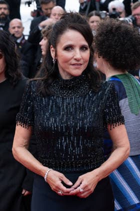 Cannes Fatherland Red Carpet LZ Julia Louis-Dreyfus attends the red carpet screening of Fatherland during the 79th Cannes Film Festival in Cannes on May 14, 2026. Photo by Laurent Zabulon ABACAPRESS.COM Cannes  Copyright: xZabulonxLaurentx