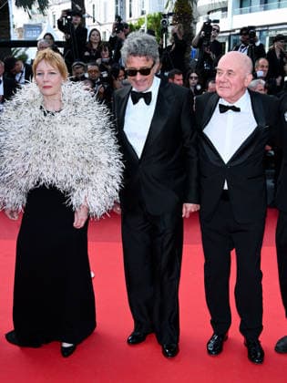 IPA84692534 - Cannes, 79th Cannes Film Festival 2026, evening 3 - red carpet of Fatherland Pictured: Sandra Hüller and Hanns Zischler PaweÅ‚ Pawlikowski,  Copyright: xAlbertoxTerenghix xPoolxPhotoxEventsx07x 84692534