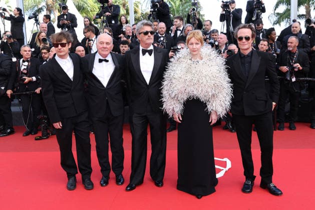 Cannes Fatherland Red Carpet JD Lukasz Zal, Hanns Zischler, Pawel Pawlikowski, Sandra Huller and August Diehl attends the red carpet screening of Fatherland during the 79th Cannes Film Festival in Cannes on May 14, 2026. Photo by Jerome Dominé ABACAPRESS.COM Cannes France  Copyright: xDominexJerome ABACAx