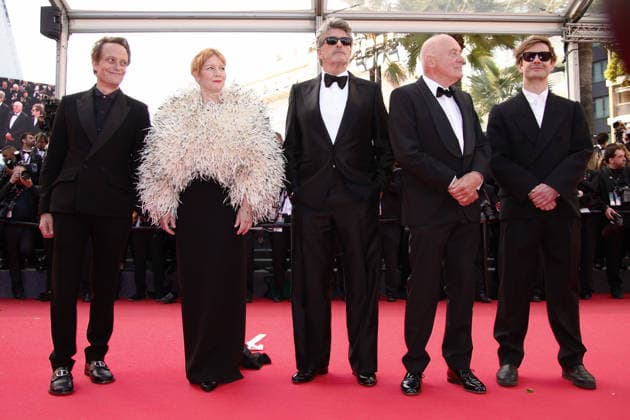 May 14, 2026, Cannes, France: German actor August Diehl, German actress Sandra Hueller, Polish writer Pawel Pawlikowski, German actor Hanns Zischler and Polish cinematographer Lukasz Zal attend the red carpet of Fatherland at the 79th Cannes Film Festival. Cannes France - ZUMAs197 20260514_aaa_s197_165 Copyright: xMarcoxBaradax