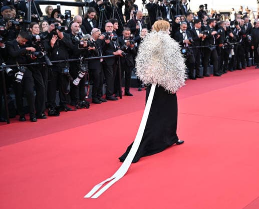 79th Cannes Film Festival: Fatherland screening CANNES, FRANCE - MAY 14: German actress Sandra Huller leaves after the screening of the film Fatherland at the 79th edition of the Cannes Film Festival in Cannes, France on May 14, 2026. Mustafa Yalcin Anadolu Cannes France. Editorial use only. Please get in touch for any other usage.  Copyright: x2026xAnadoluxMustafaxYalcinx