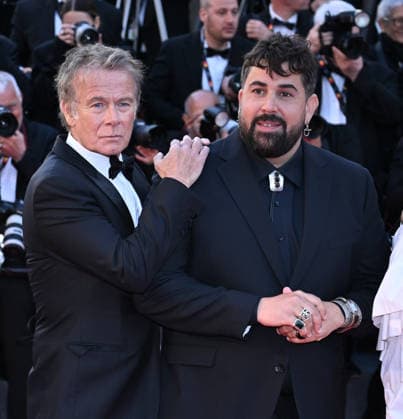 79th Cannes Film Festival: Histoires Paralleles (Parallel Tales) screening CANNES, FRANCE - MAY 14: French actor Franck Dubosc (L) and French actor Artus (R) arrive for the screening of the film Histoires Paralleles (Parallel Tales) at the 79th edition of the Cannes Film Festival in Cannes, France on May 14, 2026. Mustafa Yalcin Anadolu Cannes France. Editorial use only. Please get in touch for any other usage.  Copyright: x2026xAnadoluxMustafaxYalcinx