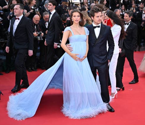79th Cannes Film Festival: Histoires Paralleles (Parallel Tales) screening CANNES, FRANCE - MAY 14: Hungarian model Barbara Palvin (L) and US actor Dylan Sprouse (R) arrive for the screening of the film Histoires Paralleles (Parallel Tales) at the 79th edition of the Cannes Film Festival in Cannes, France on May 14, 2026. Mustafa Yalcin Anadolu Cannes France. Editorial use only. Please get in touch for any other usage.  Copyright: x2026xAnadoluxMustafaxYalcinx