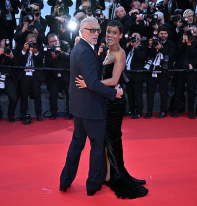 79th Cannes Film Festival: Histoires Paralleles (Parallel Tales) screening CANNES, FRANCE - MAY 14: French actor Vincent Cassel (L) and his partner Brazilian model Narah Baptista (R) arrive for the screening of the film Histoires Paralleles (Parallel Tales) at the 79th edition of the Cannes Film Festival in Cannes, France on May 14, 2026. Mustafa Yalcin Anadolu Cannes France. Editorial use only. Please get in touch for any other usage.  Copyright: x2026xAnadoluxMustafaxYalcinx