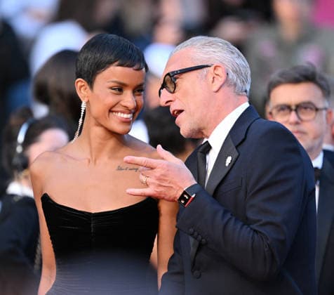79th Cannes Film Festival: Histoires Paralleles (Parallel Tales) screening CANNES, FRANCE - MAY 14: French actor Vincent Cassel (R) and his partner Brazilian model Narah Baptista (L) arrive for the screening of the film Histoires Paralleles (Parallel Tales) at the 79th edition of the Cannes Film Festival in Cannes, France on May 14, 2026. Mustafa Yalcin Anadolu Cannes France. Editorial use only. Please get in touch for any other usage.  Copyright: x2026xAnadoluxMustafaxYalcinx