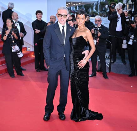 79th Cannes Film Festival: Histoires Paralleles (Parallel Tales) screening CANNES, FRANCE - MAY 14: French actor Vincent Cassel (L) and his partner Brazilian model Narah Baptista (R) arrive for the screening of the film Histoires Paralleles (Parallel Tales) at the 79th edition of the Cannes Film Festival in Cannes, France on May 14, 2026. Mustafa Yalcin Anadolu Cannes France. Editorial use only. Please get in touch for any other usage.  Copyright: x2026xAnadoluxMustafaxYalcinx