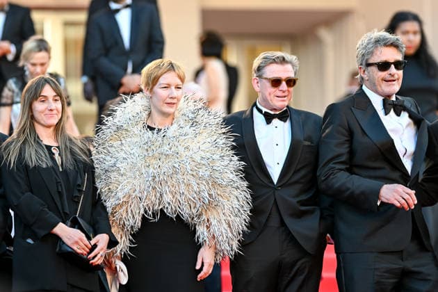 79ème Festival International du Film de Cannes Montée des marches du film Fatherland 79th International Cannes Film Festival Red Carpet of Fatherland movie 456015 2026 05 14 Huller, Sandra Pawlikowski, Pawel  Copyright: xEstellexCarlierx xStarfacex STAR_456015_011