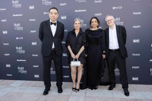 Cannes Prix Build Your Dreams MP Cannes, France- May 14: Chen Kaige, Melanie Laurent, Hafsia Herzi attend the Prix Build Your Dreams cocktail during 79th Festival of Cannes, on May 14, 2026 in Cannes, France. Photo by Marco Piovanotto ABACAPRESS:COM Cannes France  Copyright: xPiovanottoxMarco ABACAx