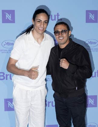 Cannes Nespresso party MP Cannes, France- May 14: Brahim Asloum, Imane Khelif attend the Nespresso party during 79th Festival of Cannes, on May 14, 2026 in Cannes, France. Photo by Marco Piovanotto ABACAPRESS:COM Cannes France  Copyright: xPiovanottoxMarco ABACAx