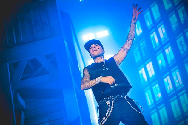 May 14, 2026, Napoli, Italy: Italian rapper Andrea Arrigoni better known by the stage name Shiva performs live at PalaPartenope in Napoli. Napoli Italy  - ZUMAs197 20260514_aaa_s197_321 Copyright: xPaolaxVisonex