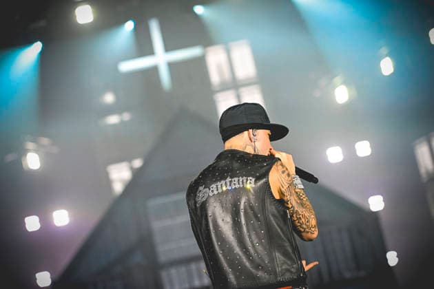 May 14, 2026, Napoli, Italy: Italian rapper Andrea Arrigoni better known by the stage name Shiva performs live at PalaPartenope in Napoli. Napoli Italy - ZUMAs197 20260514_aaa_s197_353 Copyright: xPaolaxVisonex