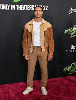 ˜Star Wars: The Mandalorian and Grogu™ World Premiere Greg Tarzan Davis arriving to Star Wars: The Mandalorian and Grogu world premiere held at the TCL Chinese Theatre on May 14, 2026 in Hollywood, CA. Hollywood TCL Chinese Theatre California USA Copyright: xLISAxOConnorx xAFF-USA.comx