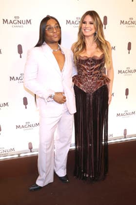 Law Roach and Heidi Klum at the House of Magnum afterparty during the Festival de Cannes 2026 79 Cannes International Film Festival at the Palais Sté phanie Beach Cannes, 14 05 2026 Foto:xD.xBedrosianx xFuturexImagex maagnum_6557