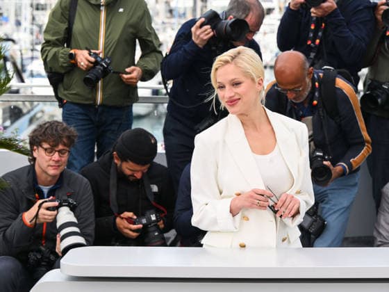 IPA84714028 - Cannes, 79th Cannes Film Festival 2026, day 4 - photocall of Une Vie Manifeste. Pictured: Nadia Tereszkiewicz  Copyright: xAlbertoxTerenghix xPoolxPhotoxEventsx07x 84714028