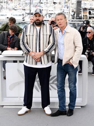 IPA84714917 - Cannes, 79th Cannes Film Festival 2026, day 4 - Photocall Film Les Caprices de L enfant Roi. Pictured are Artus Solaro, Franck Dubosc  Copyright: xAlbertoxTerenghix xPoolxPhotoxEventsx07x 84714917
