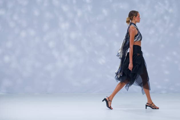 Australian Fashion Week 2026 - Runway - Ngali Billie-Jean Hamlet walks the runway during the Ngali Wander with Wonder Runway show at Australian Fashion Week 2026 at the Museum of Contemporary Art on May 15, 2026 in Sydney, Australia., Credit:IOIO IMAGES IOIO Avalon Australia, New South Wales, Sydney, Museum of Contemporary Art  Copyright: xIOIOxIMAGESx xIOIOx xAvalonx 1099146233