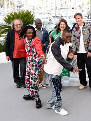 IPA84713585 - Cannes, 79th Cannes Film Festival 2026, Day 4 - Photocall Film Congo. Pictured are Rafiki Fariala, Bradley Fiomona Dembeasset  Copyright: xAlbertoxTerenghix xPoolxPhotoxEventsx07x 84713585