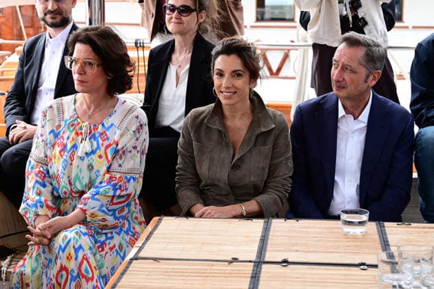 Presentation of the 5th Ecoprod Prize in the presence of Aure Atika, jury president, on the Blue Panda boat on Friday, May 15th, during the 79th Cannes Film Festival 2026 Romain Doucelin Bestimage Cannes France  Copyright: xRomainxDoucelinx xBestimagexRomainxDoucelinx xBestimagex