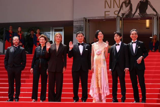 May 15, 2026, Cannes, Cote D azur, France: JEAN-CHARLES CLICHET, MARIE BUNEL, VIRGINIE EFIRA, RYUSUKE HAMAGUCHI, TAO OKAMOTO, KODAI KUROSAKI and KYOZO NAGATSUKA on the red carpet for the screening of ALL OF A SUDDEN at the 79th Annual Cannes Film Festival at Palais des Festivals in Cannes, France Cannes France - ZUMAc179 20260515_zep_c179_066 Copyright: xMickaelxChavetx