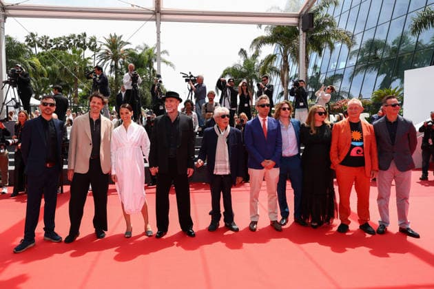 May 15, 2026, Cannes, Cote D azur, France: ERIC CANTONA, RACHIDA BRAKNI, DAVID TRYHORN and BEN NICHOLAS on the red carpet for the screening of ALL OF A SUDDEN at the 79th Annual Cannes Film Festival at Palais des Festivals in Cannes, France Cannes France - ZUMAc179 20260515_zep_c179_062 Copyright: xMickaelxChavetx
