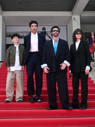 IPA84718073 - Cannes, 79th Cannes Film Festival 2026, Day 4 - Red Carpet Film Club Kid. Pictured are Reggie Absolom, Diego Calva, Jordan Firstman, Cara Delevingne  Copyright: xSimonexComix xPoolxPhotoxEventsx07x 84718073