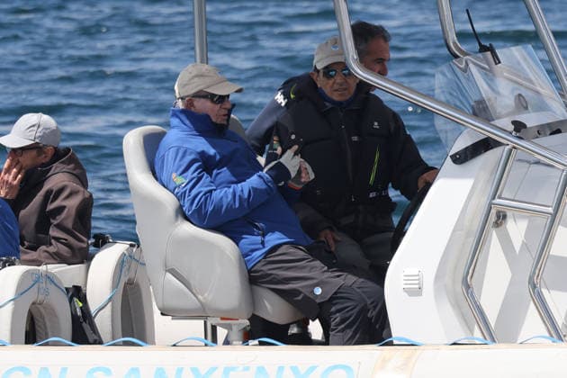 Simoneta Gómez Acebo accompanies King Juan Carlos on his journey at sea King Juan Carlos I and Pedro Campos embark at the port of Sanxenxo, on May 15, 2026, in Sanxenxo Galicia, Spain PUERTO SANXENXO REY JUAN CARLOS 15 MAY 2026 Raú Sanxenxo Sanxenxo Sanxenxo Spain  Copyright: xRaulxTerrelx 7525559