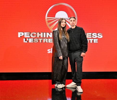 IPA84721401 - Milan,Italy Beijing Express 2026 The Far East photocall with winners Chanel Totti and Filippo Laurino I RECOMMENDED In the photo:Chanel Totti and Filippo Laurino I RECOMMENDED  Copyright: xNickxZonnax xNickxZonnax 84721401