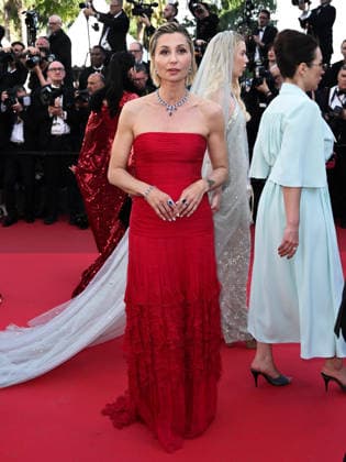IPA84723388 - Cannes, 79th Cannes Film Festival 2026, evening 4 - red carpet of KARMA. In the photo Anna Ferzetti  Copyright: xSimonexComix xPoolxPhotoxEventsx07x 84723388