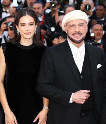 May 15, 2026, Cannes, Cote D azur, France: ELLA BLEU TRAVOLTA and her dad JOHN TRAVOLTA on the red carpet for the screening of KARMA at the 79th Annual Cannes Film Festival at Palais des Festivals in Cannes, France Cannes France  - ZUMAc179 20260515_zep_c179_117 Copyright: xMickaelxChavetx