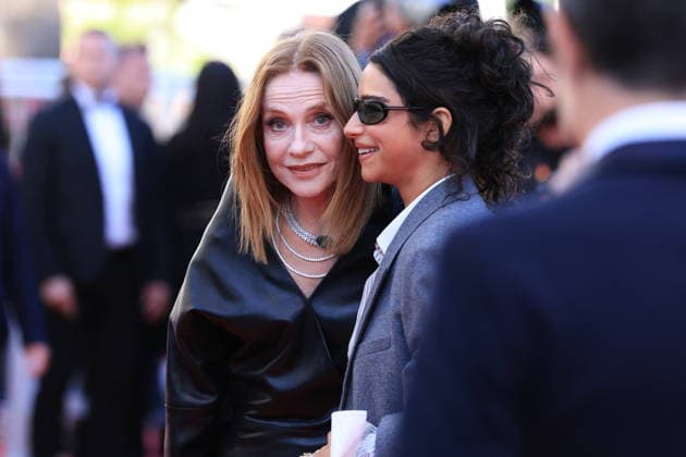 Cannes - Karma Red Carpet Isabelle Huppert and Odessa A zion attend the Karma screening during the 79th annual Cannes Film Festival at Palais des Festivals on May 15, 2026 in Cannes, France. Photo by Jerome Domine ABACAPRESS.COM Cannes France  Copyright: xDominexJerome ABACAx