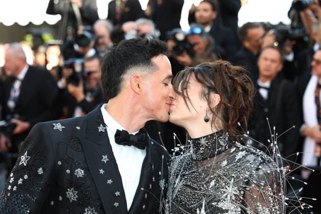 May 15, 2026, Cannes, Cote D azur, France: French YouTube TIBO INSHAPE and his wife JUJU FITCATS kiss on the red carpet for the screening of KARMA at the 79th Annual Cannes Film Festival at Palais des Festivals in Cannes, France Cannes France  - ZUMAc179 20260515_zep_c179_134 Copyright: xMickaelxChavetx