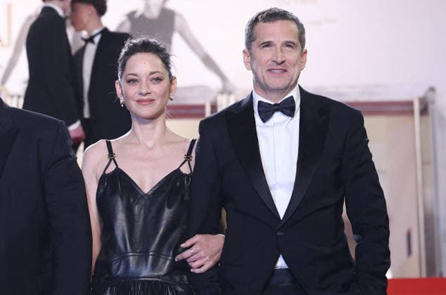 Cannes - Karma Red Carpet Exit Marion Cotillard and Guillaume Canet leaving the Karma screening on the red carpet during the 79th annual Cannes Film Festival at Palais des Festivals on May 15, 2026 in Cannes, France. Photo by Jerome Domine ABACAPRESS.COM Cannes France  Copyright: xDominexJerome ABACAx